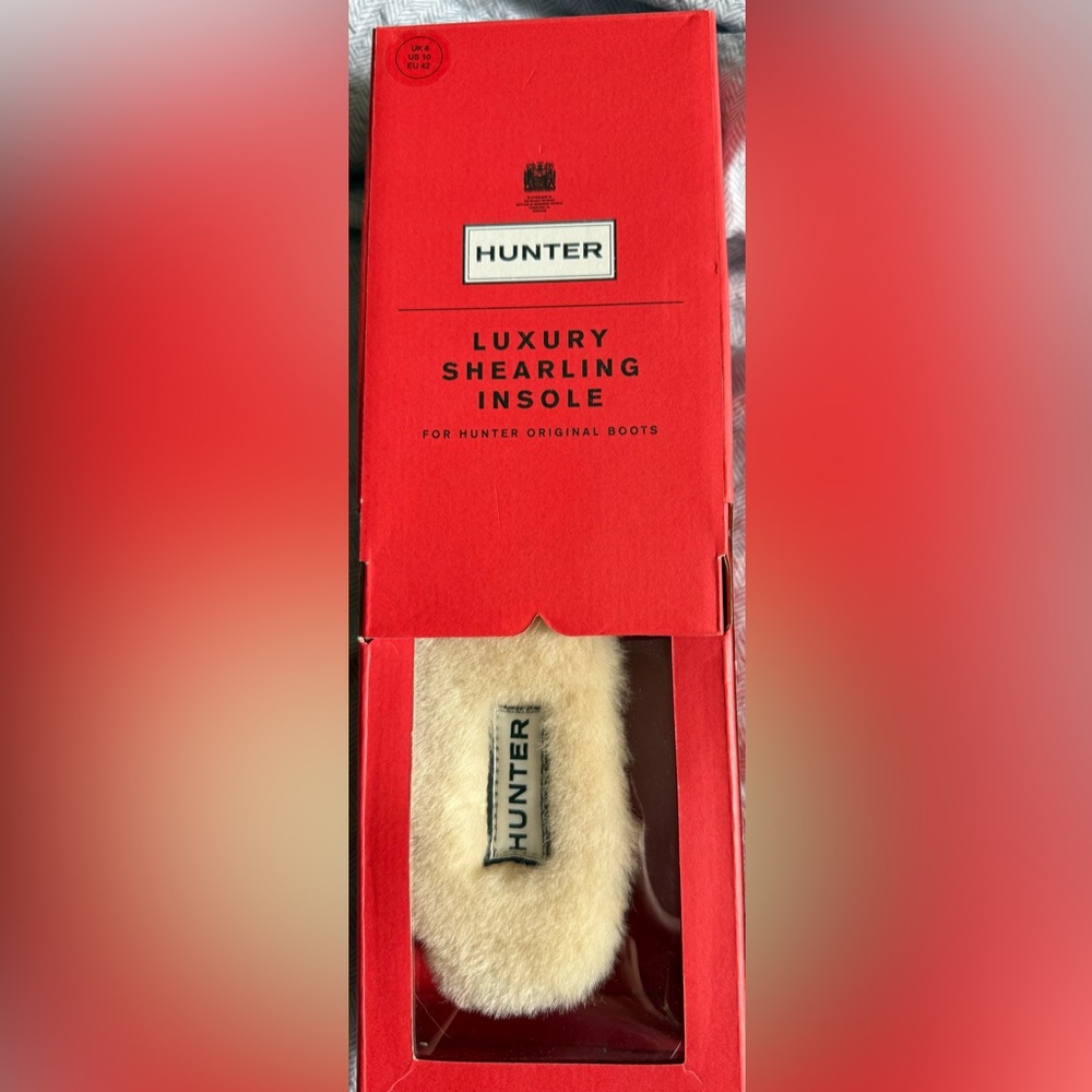 Hunter Luxury Shearling Insoles - Natural Brown